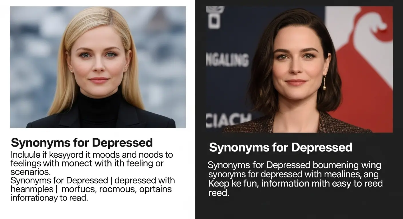 Synonyms for Depressed