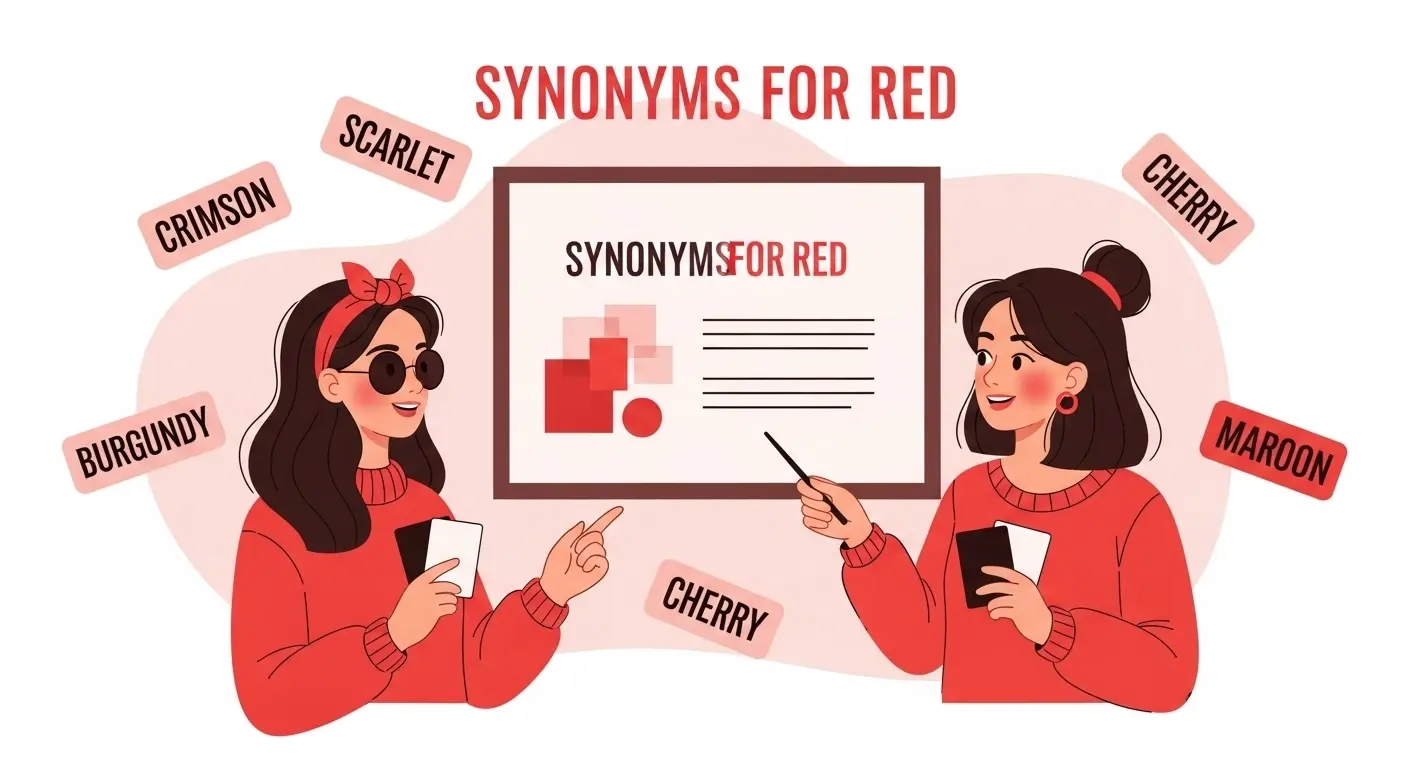 synonyms for red