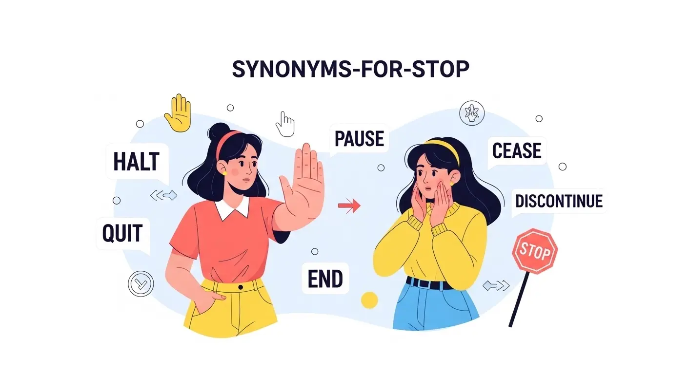 synonyms for stop