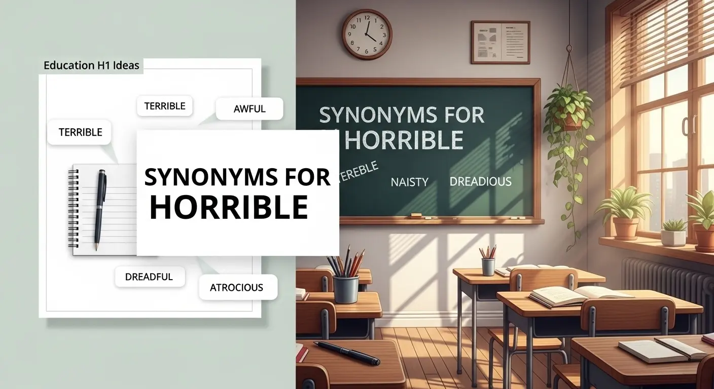 Synonyms for Horrible