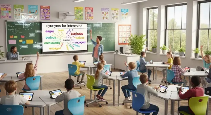 Synonyms for Interested