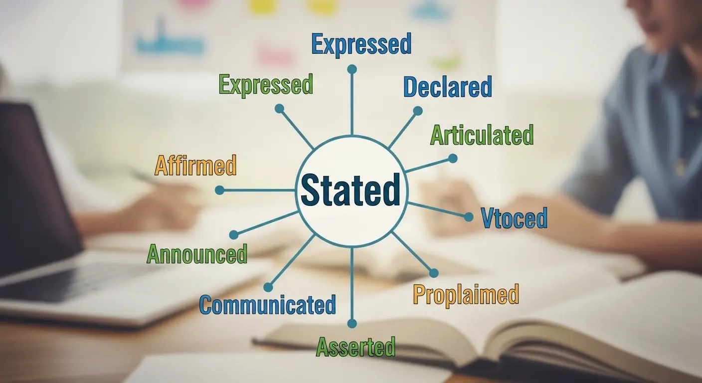 Synonyms for Stated