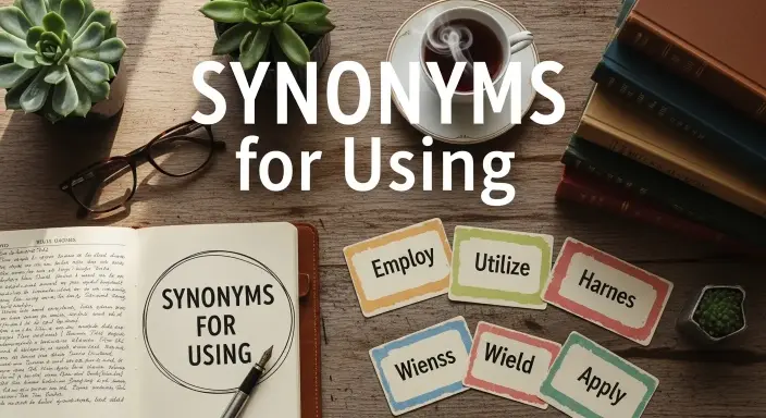 Synonyms for Using