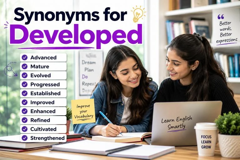 Synonyms for Developed