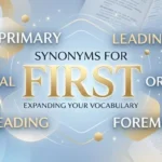 Synonyms for First