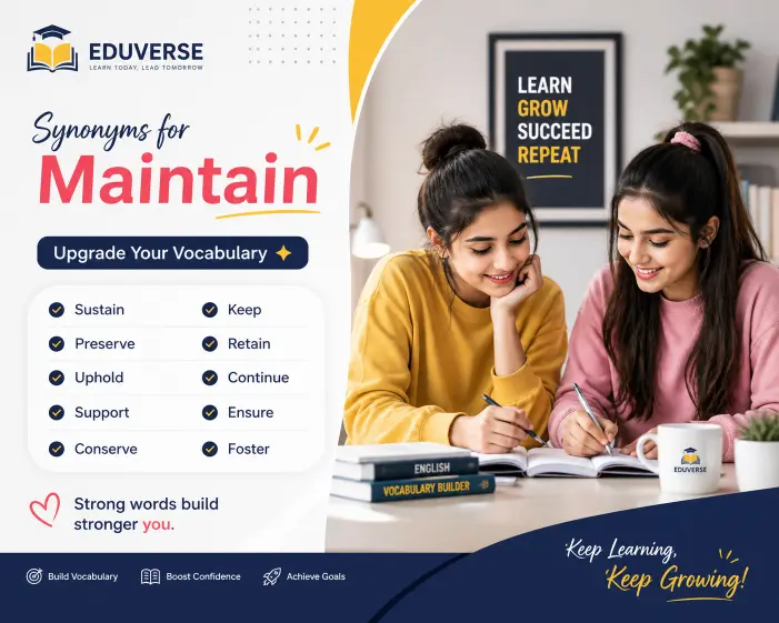 Synonyms for Maintain