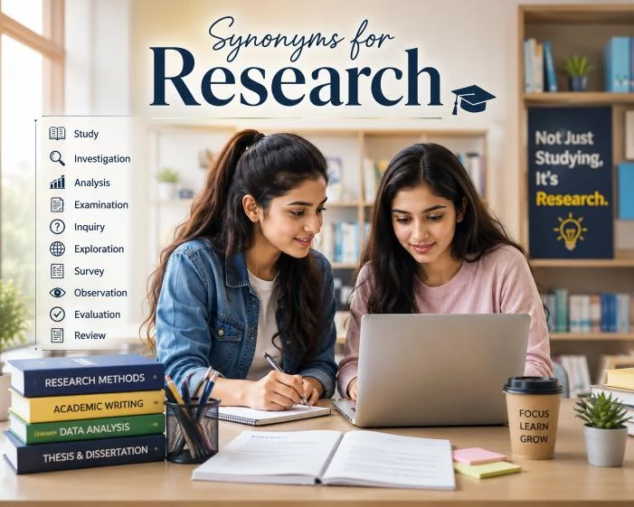 Synonyms for Research