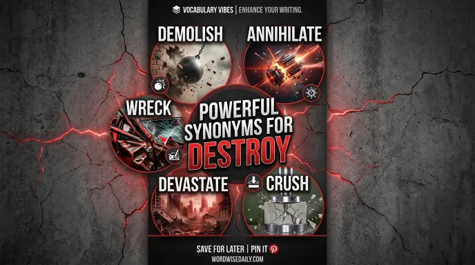Synonyms for Destroy