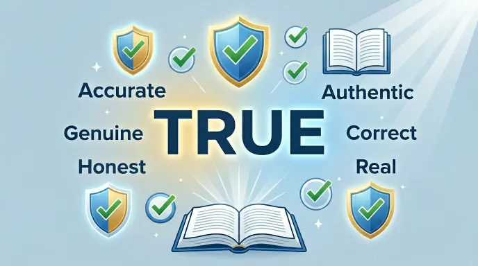 Synonyms for True
